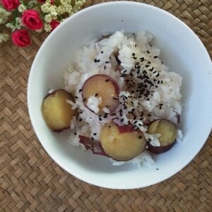 シルクスイートでお芋の炊きこみご飯